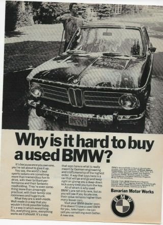 1973 Bmw Why Is It Hard To Buy Vintage Print Ad