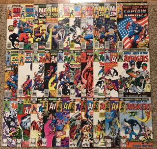 Marve Action 1 - 32 Bronze Age Captain America Avengers 12 13 18