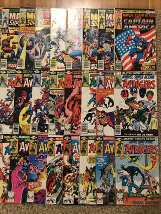 Marve Action 1 - 32 Bronze Age Captain America Avengers 12 13 18 3