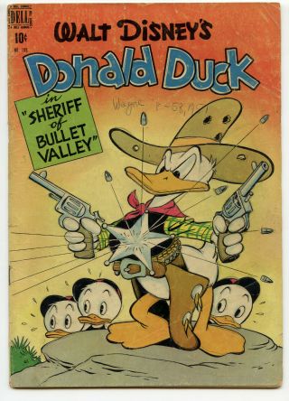Jerry Weist Estate: Four Color Comics 199 Donald Duck Sheriff Bullet Valley