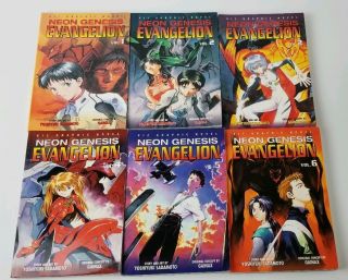 Neon Genesis Evangelion Viz Graphic Novel Volumes 1 2 3 4 5 6