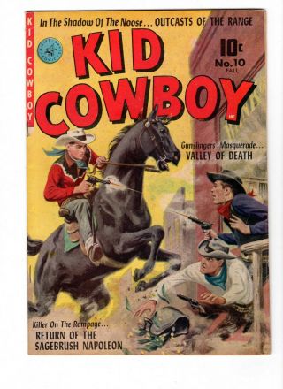 Kid Cowboy 10,  Fall 1952 Very Fine 8.  0.