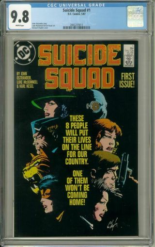 Suicide Squad 1 (dc Comics,  1987) Cgc Graded 9.  8 White Pages