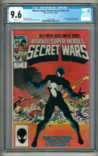Marvel Heroes Secret Wars 8 (1984) Cgc 9.  6 White Pages " Venom "