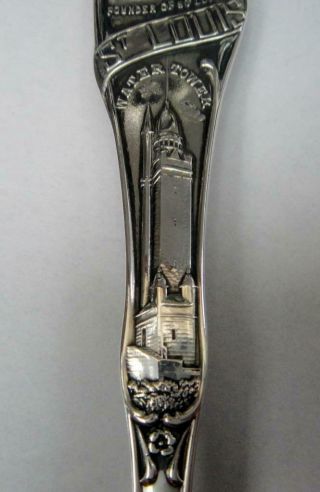 Antique Sterling Silver Souvenir Spoon,  Full Size,  World ' s Fair,  St.  Louis,  1904 4