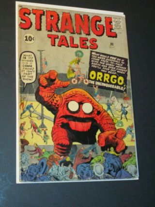 Strange Tales 90 Marvel Comics 1961 Jack Kirby Cover Art Stan Lee Writer