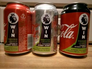 Set Of Three 3 Coca Cola Coke Cans Ireland 2019 Promotional Competition