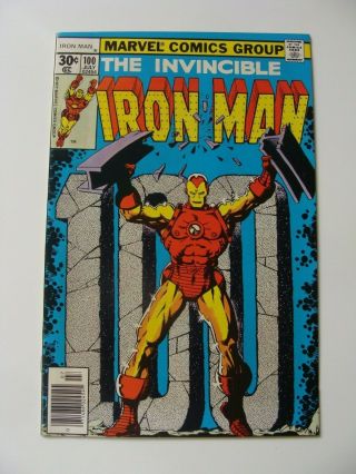 Iron Man 100 Marvel Comics Bronze Vf/nm 1977