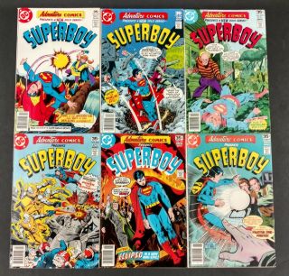 Adventure 1977 453 Thru 458 All Superboy Covers,  Aqualad,  Eclipso Backups