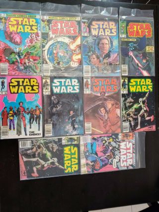 Star Wars - Marvel Comics10 Total - Vf To,  59,  61,  81,  88,  90,  92,  95,  98,  99
