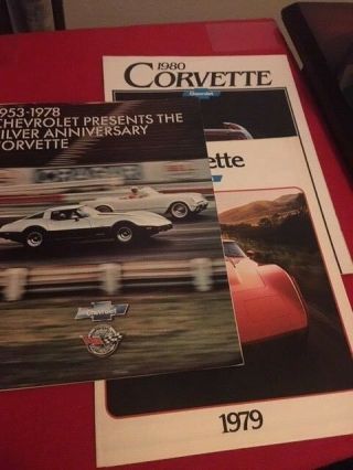 Corvette Sales Brochures 1978 1979 1980 All Full Color