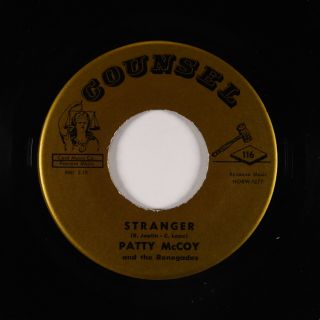 Sweet Soul 45 - Patty Mccoy & The Renegades - Stranger - Counsel - Vg,  Mp3