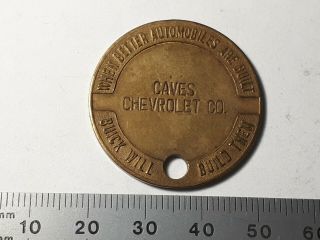 Caves Chevrolet Co / Buick Golden Anniversary Medal 1903 - 1953