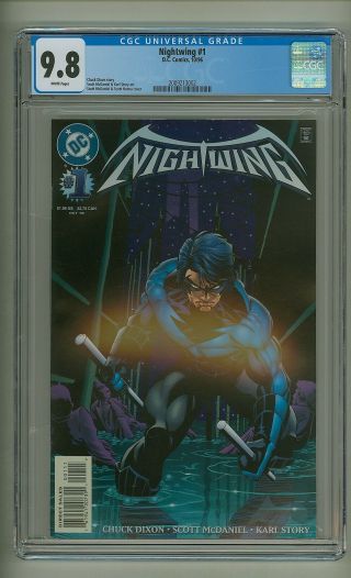Nightwing 1 (cgc 9.  8) White Pages; Dixon; Mcdaniel; Dc Comics; 1996 (c 23994)