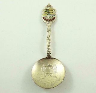 Antique Canada Sterling Silver Souvenir Spoon - Fort William,  Ontario C.  1901