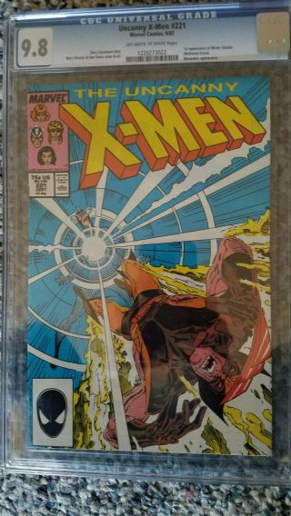 Uncanny X - Men 221 (marvel Comics,  1987) Cgc Graded 9.  8 Ow - Wp