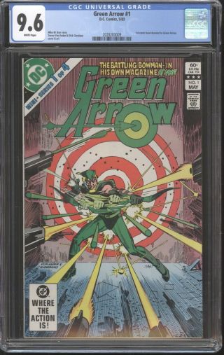Green Arrow 1 Cgc 9.  6 Dc Comics