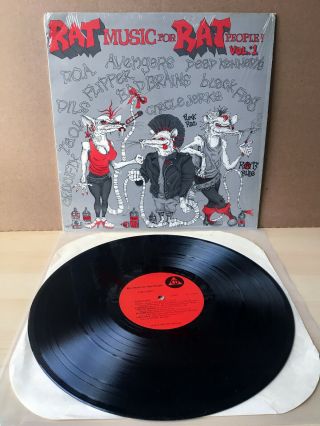Rat Music For Rat People Vol 1 Vinyl Lp 1988 Black Flag Dead Kennedys Bad Brains