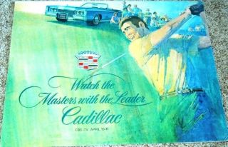 1971 Cadillac Watch The Masters Golf Tournament De Ville Eldorado Sales Brochure