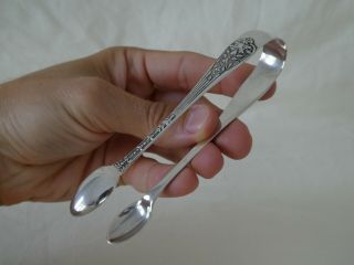 Antique Silver Sugar Tongs By Joseph Rogers & Sons Sheffield 1902