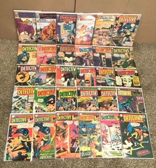 30 Silver Age Dc Detective Comic Books Issue 304 To 369 With Keys Mid Grade