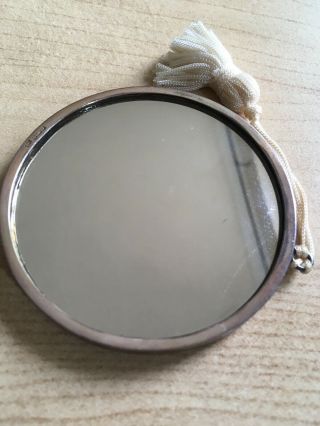 Vintage Sterling Silver Pocket Handbag Mirror Hallmarked