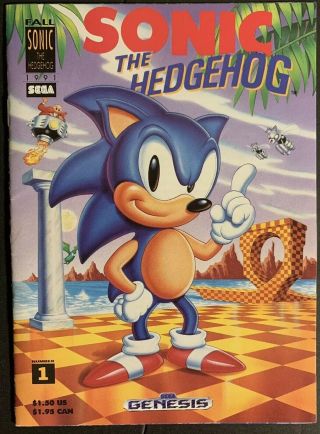 Sonic The Hedgehog 1 Promo 1992 Mini Comic Francis Mao Sega