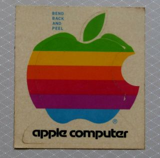 Apple Computer.  Vintage 1980,  S Advertising Sticker