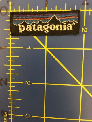 Patagonia Brand Logo Patch Tag Outdoor Apparel Silent Sports Gear Clothing Wear