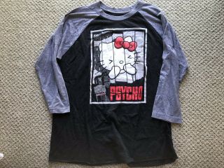 Authentic Universal Studios Hello Kitty Psycho Shower Horror Movie Long Shirt