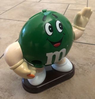 M&m Collectable Candy Dispenser Green M&m Candy Brown Base M&m Candies