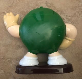 M&M Collectable Candy Dispenser Green M&M Candy Brown Base M&M Candies 4
