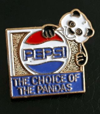 Vintage 1988 Pepsi Panda Lapel Pin