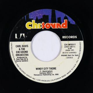 70s Soul Disco 45 - Carl Davis & Chi - Sound Orchestra - Windy City Theme - Promo