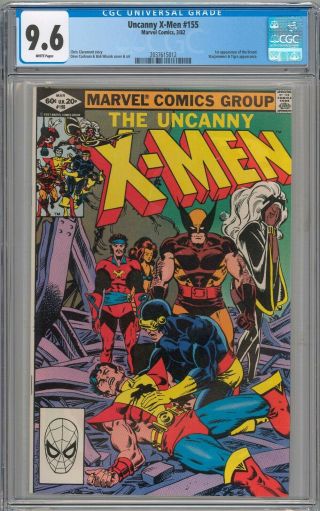 Uncanny X - Men 155 Cgc 9.  6 Nm,  1st Appearance Of The Brood White Pages