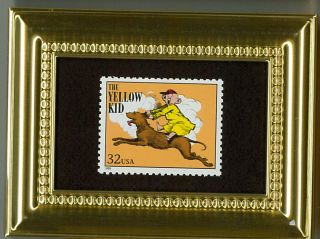 The Yellow Kid - A Glass Framed Collectible Postage Masterpiece