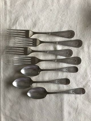 Wm.  Rogers 1881 St James Forks Wm Rogers Bro.  1847 Spoons Lorne Silver Plated
