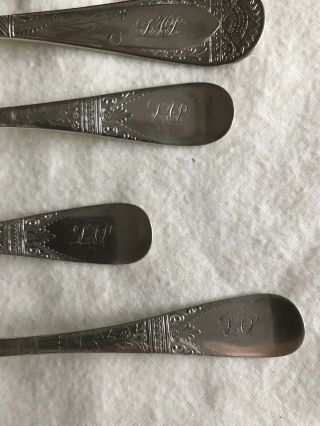 Wm.  Rogers 1881 St James Forks Wm Rogers Bro.  1847 Spoons Lorne Silver Plated 4