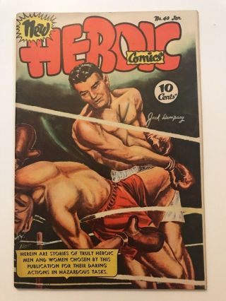 Heroic Comics 40 // 1947 // Jack Dempsey // Vf -