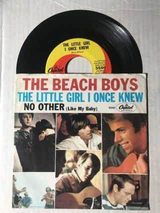 The Beach Boys.  The Little Girl I Once Knew - 45 Rpm With Picture Sleeve