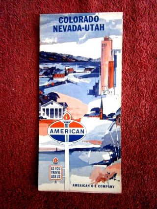 Vintage American California Road Map 1960s [l4]