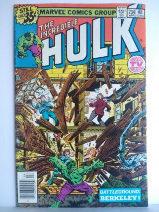 The Incredible Hulk 234 Nm 9.  4 1979,  Marvel First App.  Of Quasar Penny