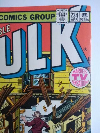 The Incredible Hulk 234 NM 9.  4 1979,  Marvel FIRST APP.  OF QUASAR Penny 4