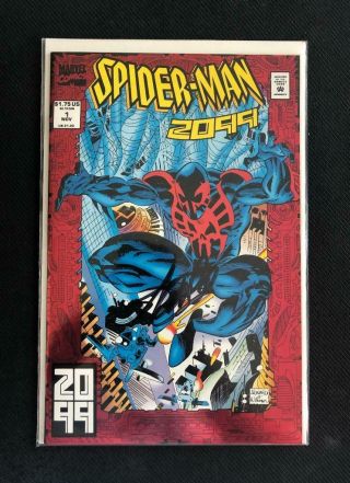 Spider - Man 2099 1 Signed By Stan Lee W/coa Holo Foil 1 300 Spectacular