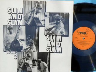 Slim Gaillard & His Flat Foot Floogie Boys Swe Lp Slim And Slam Vol.  3 Nm Jazz