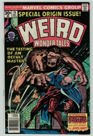 Weird Wonder Tales 19 1st Groot & Dr Druid Reprints 1976 Marvel Comics Fn,  Vf -