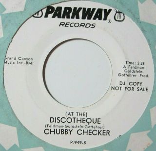 Soul R&b 45 Chubby Checker At The Discotheque Parkway Listen