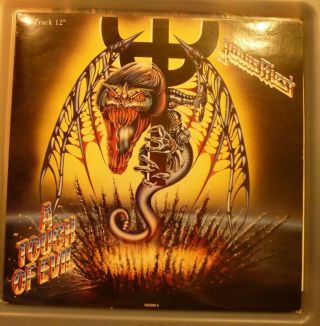 Judas Priest 12 " Single A Touch Of Evil 1990 & Huge Poster Promo.  1st Press??
