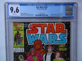 Star Wars 107 (marvel 9/86) Cgc 9.  6 White Pages - Price Lowered