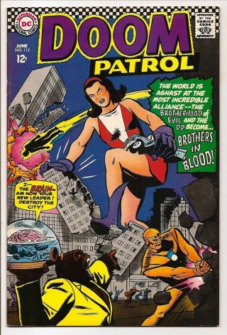 Doom Patrol 112 Nm 9.  4 The Brain Silver Age Dc Robotman Elasti - Girl